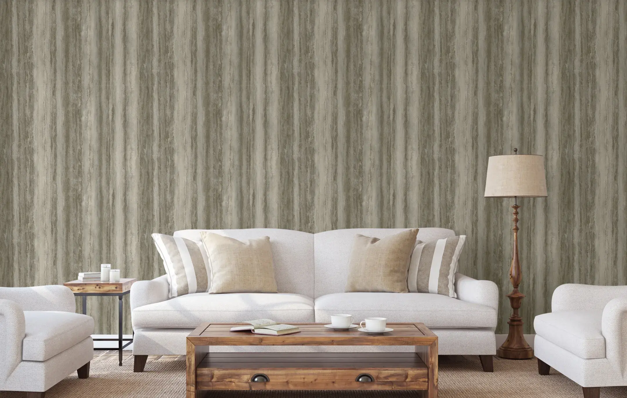 Gray Embossed Wallpaper – Wood Cork (7802-3) Gray Embossed Wallpaper – Wood Cork (7802-3)
